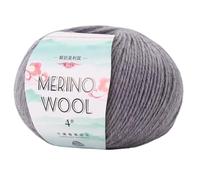 Morbido filato pettinato da 130 metri/rotolo di lana per lavoro a maglia a mano, 50 g/rotolo, per lavori a maglia, tappeti, maglioni, sciarpe, filati