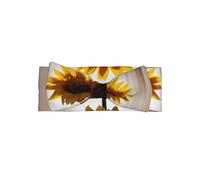 Morbido fiocco - bellissimo fiocco con stampa di girasoli, grazioso accessorio per capelli per neonati, neonati e bambini piccoli