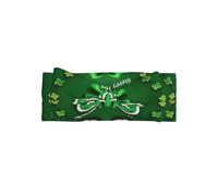 Morbido fiocco per capelli, con stampa "Happy St. Patrick's Day", accessorio per capelli per neonati, neonati e bambini piccoli