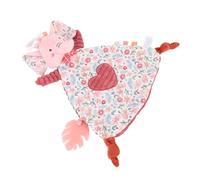 Morbido Giocattolo da Coccolare per Cuccioli con Massaggiagengive, Coperta di Sicurezza per Animali di Peluche Rosa, Ideale per Lo Sviluppo Sensoriale