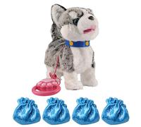 Morbido giocattolo elettrico per gatti in peluche con imitazione vocale sensibile al tocco per giocare in modo sicuro e apprendimento interattivo per bambini e bambini piccoli, divertente giocattolo