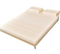 Morbido materasso in lattice naturale, comodo tappetino per letto matrimoniale con copertura (90 x 200 cm, 3 cm di spessore), ideale per letti singoli e matrimoniali, dormi meglio stanotte!