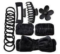 Morbido Microfibra Viso Wash Fasce E Braccialetto Set Elastico Bowknot Dye Bande Per Trucco E Skincare Doccia Fascia Set