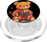 Morbido orsacchiotto che dondola un costume tradizionale kimono PopSockets PopGrip per MagSafe