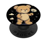 Morbido orsacchiotto con dente di leone per un look spensierato PopSockets PopGrip Adesivo