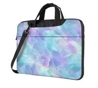 Morbido Pastello Aqua Lavanda Crystal Texture Laptop Bag Laptop Case 15.6 Pollici Borse Per Computer Imbottito Copertura Del Manicotto Per Le Donne Uomini