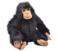 Morbido peluche Hansa scimpanzé farcito da 25 cm per bambini dai 3 anni in su