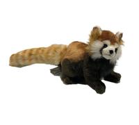 Morbido peluche Mama Panda farcito 34 cm rosso per bambini dai 3 anni in su