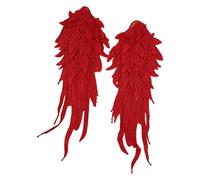 Morbido piumato ricamato accessorio per capelli doppia ala colorata decorazione dei capelli di disegno per dolci abiti gotici