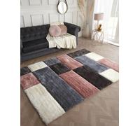 Morbido Setosa Soffice Tappeto Shaggy Camera da Letto Vivente Small Large Grigio