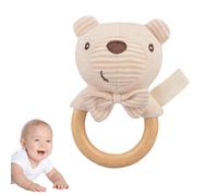 Morbido Sonaglio - Sonaglio Sensoriale Morbido con Animali - Animali Soffici con Maniglia per Bambini e Bambine, Forme di Elefante Orso Coniglio Leone
