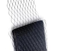 Morbido spessore traspirante tulle rete rete rete bobina tessuto organza tessuto tulle per feste confortevoli velare regolabile, Nero , Taglia unica