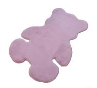 Morbido tappeto a tema cartoni animati progettato come un orso, ottimo pezzo decorativo per camere da letto o asili nido (rosa)