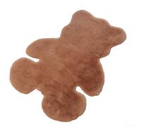 Morbido tappeto a tema cartoni animati progettato come un orso, ottimo pezzo decorativo per camere da letto o asili nido (kaki)