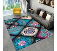 Morbido Tappeto Per La Cameretta Dei Bambini Con Stampa 3D Geometria Floreale Vegetale 100 X 150 Cm - Tappeto Antiscivolo A Pelo Corto - Lavabile - Antimacchia, Non Perde Pelucchi: Ecol -281167509161