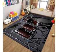 Morbido Tappeto Per Sala Da Pranzo Stampato In 3D Amante Della Musica Strumentale 80 X 120 Cm - Tappeto Antiscivolo A Pelo Corto - Zerbino Decorativo Per La Casa - Antimacchia, Non Perd /3478440474109