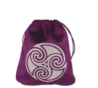 Morbido Tarocchi Storage Bag Board Game Card Drawstring Bag Oracles Card Runes Holder Viaggio Regalo Gioielli Sacchetti Tarocchi Deck Holder Coulisse Pouch, Viola 4., Taglia unica