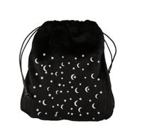 Morbido Tarocchi Storage Bag Board Game Card Drawstring Bag Oracles Card Runes Holder Viaggio Regalo Gioielli Sacchetti Tarocchi Deck Holder Coulisse Pouch, Nero 11., Taglia unica