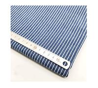Morbido Tessuto a Righe Tessuto Denim Materiali per Cucire Design Di Abbigliamento, Camicie, Jeans 150 cm di Larghezza(Size:Stripes 1,Color:Blu)