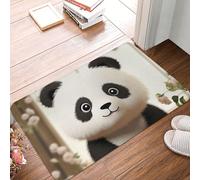 Morbido Zerbino Entrata Lovely White Panda, Tappetino di benvenuto, Cucina, Casa, Interno, Facile da Pulire Tappeto da Bagno 40X60cm
