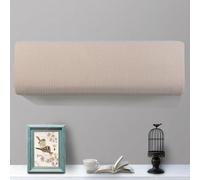 Morbuy 2 Pezzi Condizionatore Copertura, Custodia Protettiva Aria Condizionata Interni Coperture del Condizionatore d'Aria di Polvere Decorativo della Stanza (80-86cm,Beige)