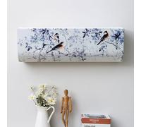 Morbuy 2 Pezzi Condizionatore Copertura, Stile Cinese Custodia Protettiva Aria Condizionata Interni Coperture del Condizionatore d'Aria di Polvere Decorativo della Stanza (80x20x27cm,L)