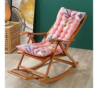 Morbuy Addensare Cuscino per Sedia a Sdraio, Cuscino per Poltrona Sedia da Bagno di Sole, Cuscino Imbottito per Sdraio Relax Giardino per Interni ed Esterni, Divano (53x148cm,Giglio Rosa)
