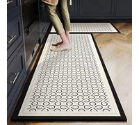 Morbuy Alfombra Cocina Antideslizante, Patrones Modernos Alfombra Lavables, Alfombrilla de Diatomita para Pasillo Larga, Sala, Habitacion, Comedor (Quadrifoglio,50x160cm)