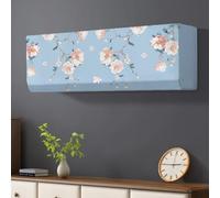 Morbuy Condizionatore Copertura, 2 Pezzo Custodia Protettiva Aria Condizionata Interni Coperture del Condizionatore d'Aria di Polvere Decorativo della Stanza (Fioritura)