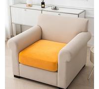 Morbuy Copricuscini per Sedile di Divano Elasticizzati, Copricuscini Universali per Divano Altamente Elastici in Velluto Morbido con Fondo Elastico (Oro,Chaise Longue)