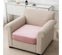 Morbuy Copricuscini per Sedile di Divano Elasticizzati, Copricuscini Universali per Divano Altamente Elastici in Velluto Morbido con Fondo Elastico (Rosa,2 Posti)