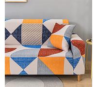 Morbuy Copridivano Elasticizzato Universale con Braccioli, Copridivano Stampa semplicità, Fodera per Divano Allungabile Antiscivolo AntiGraffio Sofa Protettore (Colori Vivaci,2 posti(145-185cm))