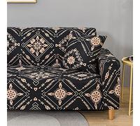 Morbuy Copridivano Elasticizzato Universale con Braccioli, Copridivano Stampa semplicità, Fodera per Divano Allungabile Antiscivolo AntiGraffio Sofa Protettore (Modelloi Lusso,2 posti(145-185cm))
