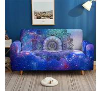 Morbuy Copridivano Fodera Copridivani di 3D Stampa, Elasticizzato Sofa Protettore Copertura per 1/2/3/4 posti Divano Poltrone + Rullo Appiccicoso Regalo (Mandala Galaxy,1 posti)