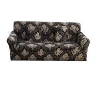 Morbuy Copridivano Jacquard, Copridivano Elasticizzato,Fodera Copridivani Universale per Divano con Corda Fissa, Sofa Protettore Copertura Divano Antiscivolo (4 posti,Barocco)