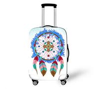 Morbuy Elastica Copri Valigia, 18-32 Pollici Coprivaligia Antipolvere Lavabile Cacciatore di Sogni, Moderno Copri Valigia Grande per, Viaggi, Business (Cacciatore di Sogni,S (18-20 pollici))