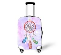 Morbuy Elastica Copri Valigia, 18-32 Pollici Coprivaligia Antipolvere Lavabile Cacciatore di Sogni, Moderno Copri Valigia Grande per, Viaggi, Business (Viola,L(26-28 pollici))