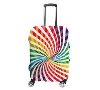 Morbuy Elastica Copri Valigia, 19-32 Pollici Coprivaligia Antipolvere Lavabile, Stampa Arcobaleno Copri Valigia Grande per, Viaggi, Business (S (19-21 pollici),Turbinio Colorato)