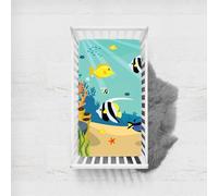 Morbuy Il Mondo Sottomarino Lenzuola con Angoli per Lettino, Morbido Lenzuola da Lettino, Lenzuola Navicella con Angoli Elasticizzati Lenzuola Culla per Bambine e Ragazzi (Pesce Pagliaccio,140x70cm)