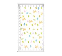 Morbuy Lenzuola con Angoli per Lettino, Uovo di Pasqua Lenzuola da Lettino, Lenzuola Navicella con Angoli Elasticizzati Lenzuola per Culla per Bambine e Ragazzi (uovo verde,140x70cm)