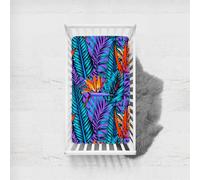 Morbuy Modello Vegetale Lenzuola con Angoli per Lettino, Morbido Lenzuola da Lettino, Lenzuola Navicella con Angoli Elasticizzati Lenzuola Culla per Bambine e Ragazzi (Strelitzia,95x65cm)