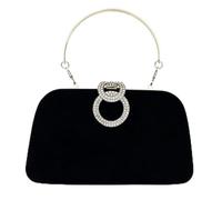 Morbuy Pochette Clutch Donna Cerimonia Elegante Strass | Borsa da Cerimonia Velluto Clutch Bag Borsetta con Catena Rimovibile per Matrimoni Feste Cocktail Sposa Ballo di Fine Anno