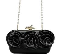 Morbuy Pochette Clutch Donna Cerimonia Elegante Strass (Nero)