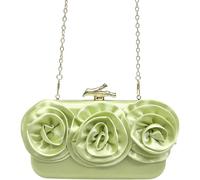 Morbuy Pochette Clutch Donna Cerimonia Elegante Strass (Verde)
