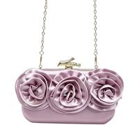 Morbuy Pochette Clutch Donna Cerimonia Elegante Strass (Viola)