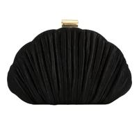 Morbuy Pochette Clutch Raso Donna Cerimonia Elegante (Nero)