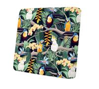 Morbuy Set di 12 Copricuscini per Esterno, Impermeabili Copricuscini da Giardino e Patio, Coperture di Ricambio per Mobili da Giardino Divano Angolare in Rattan (Pappagallo blu)