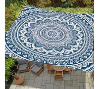 Morbuy Tenda a Vela Ombreggiante Rettangolare, Stampa 3D Impermeabile Tenda da Sole per Esterno Protezione Solare con Anelli per Giardino Balcone Terrazza Campeggio (Z08 Mandala Fiore 4,150 * 150cm)