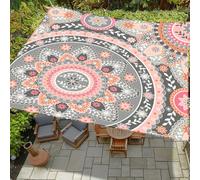Morbuy Tenda a Vela Ombreggiante Rettangolare, Stampa 3D Impermeabile Tenda da Sole per Esterno Protezione Solare con Anelli per Giardino Balcone Terrazza Campeggio (180 * 180cm,Z12 Chic Retro 6)