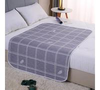 Morbuy Traverse Letto Anziani e Bambini Lavabili Impermeabile Assorbente Riutilizzabili Traversa Letto Singolo Matrimoniale per Incontinenza Morbide Traspirante Coprimaterasso (Grigio1,80x120cm)